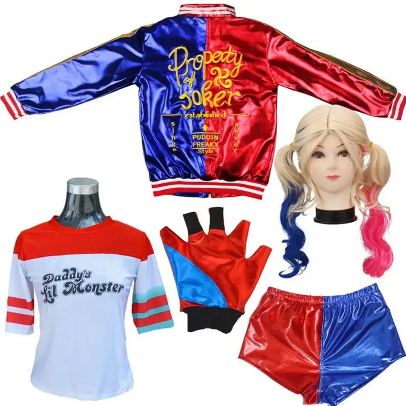 Women'S Harley Quinn Accessories - CyAnime Costume Cosplay Suicide Harley Quinn