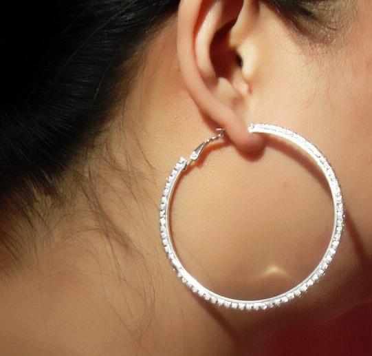 Statement Earrings Oversized - 20-90mm Exaggerated Big Circle earring Ladies