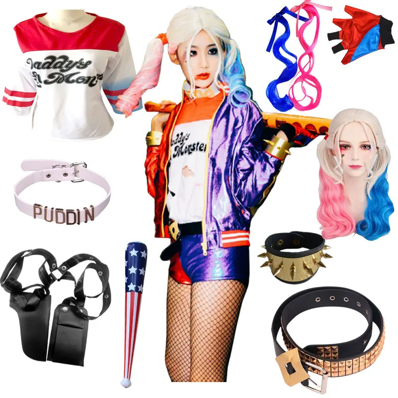 Women'S Harley Quinn Accessories - 2025 New Cosplay Girls Women Quinn