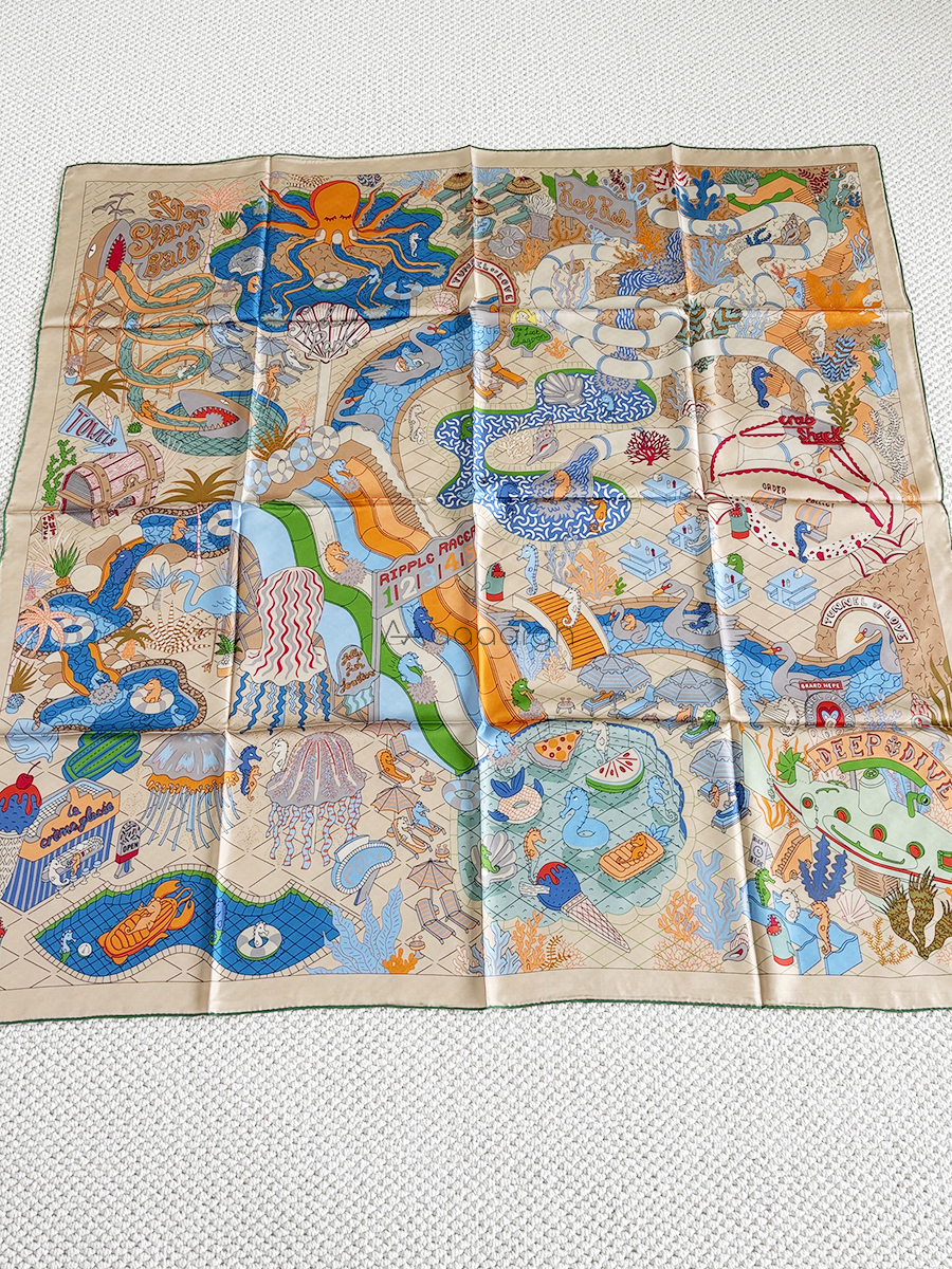 Accessories Brand For Women - Large Silk Scarf Wraps Luxury Brand