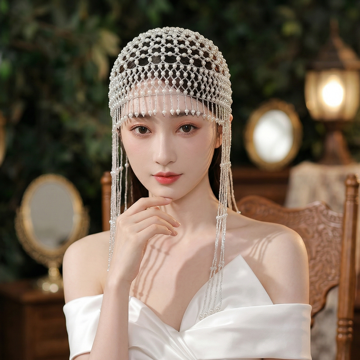 Luxury Pearls Beaded Headwrap  - Women'S Accessories List review and price