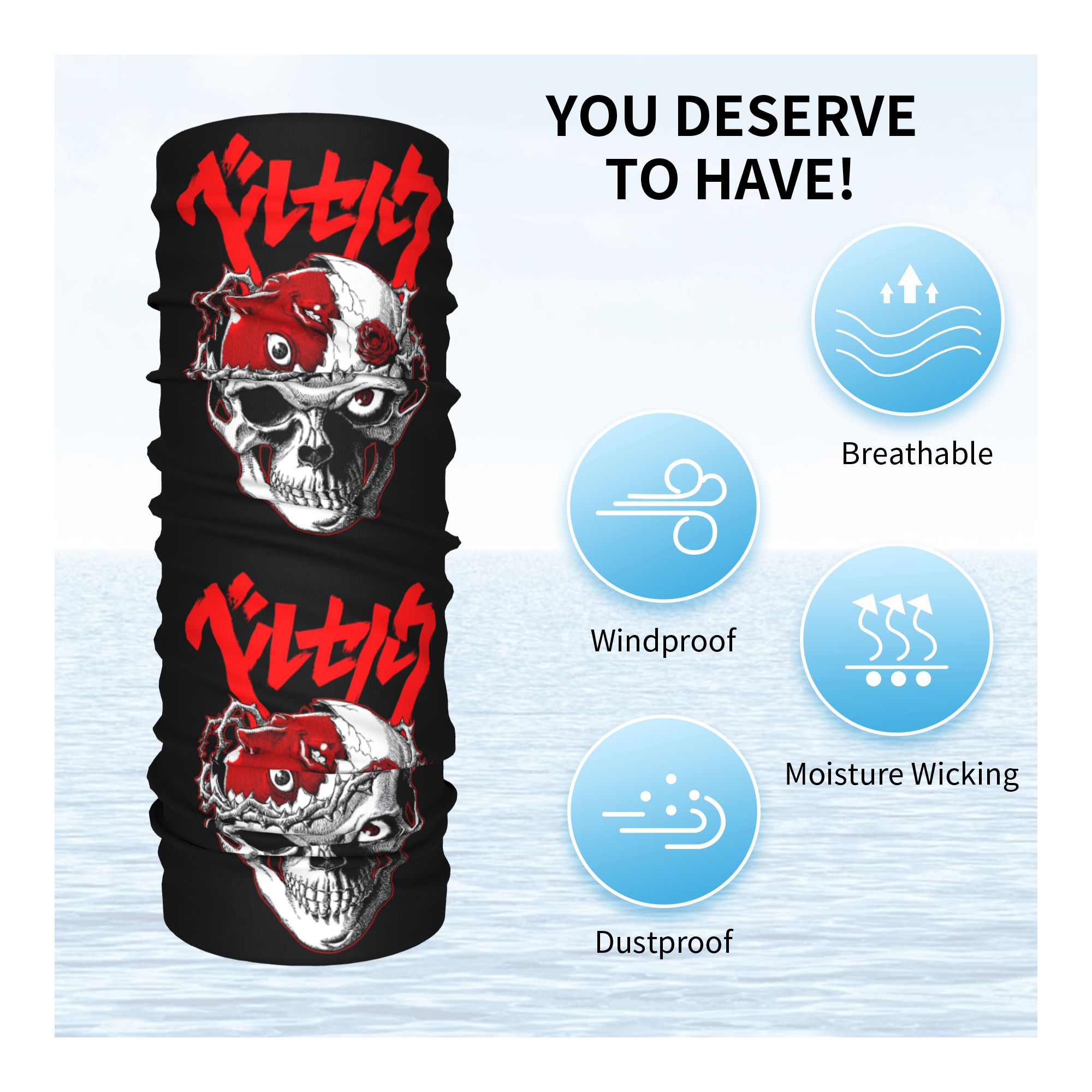 Custom B-Berserks Neck Gaiter  - Accessories Brand For Women review and price