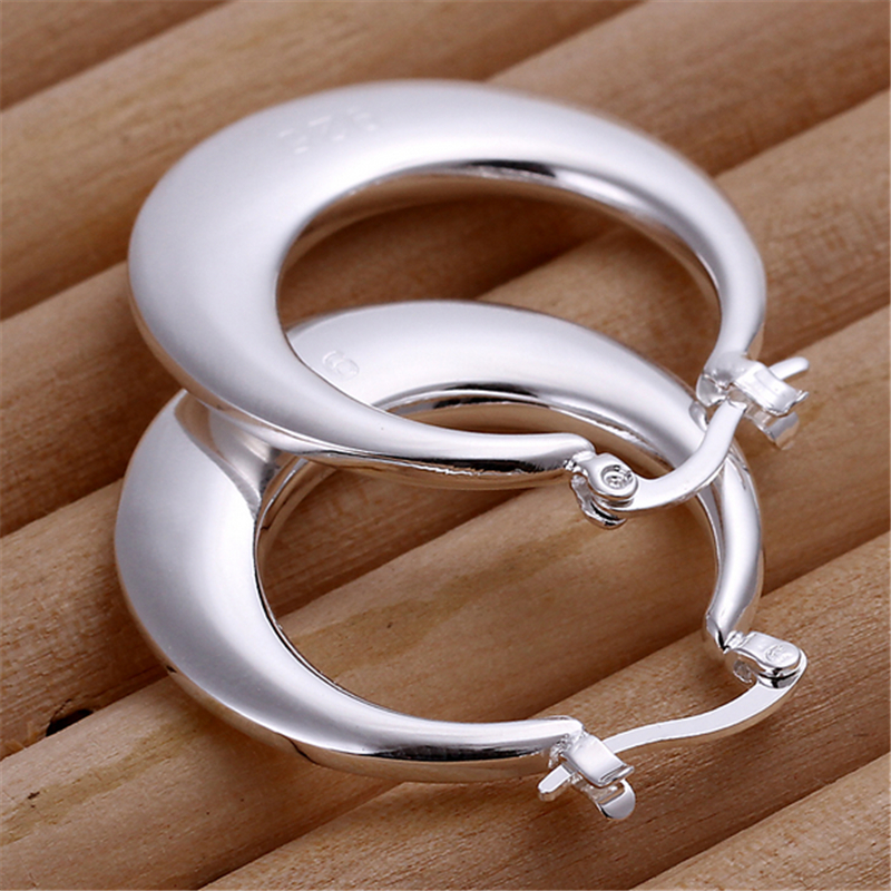 DOTEFFIL 925 Sterling Silver C - Statement Earrings Oversized review and price