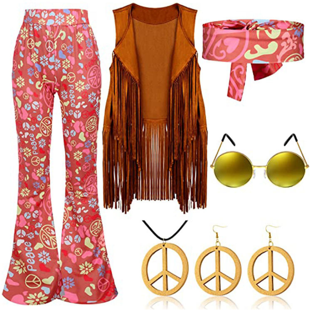 Retro 6 Pcs 60s 70s Outfits fo - Women'S Accessories In The 60S review and price