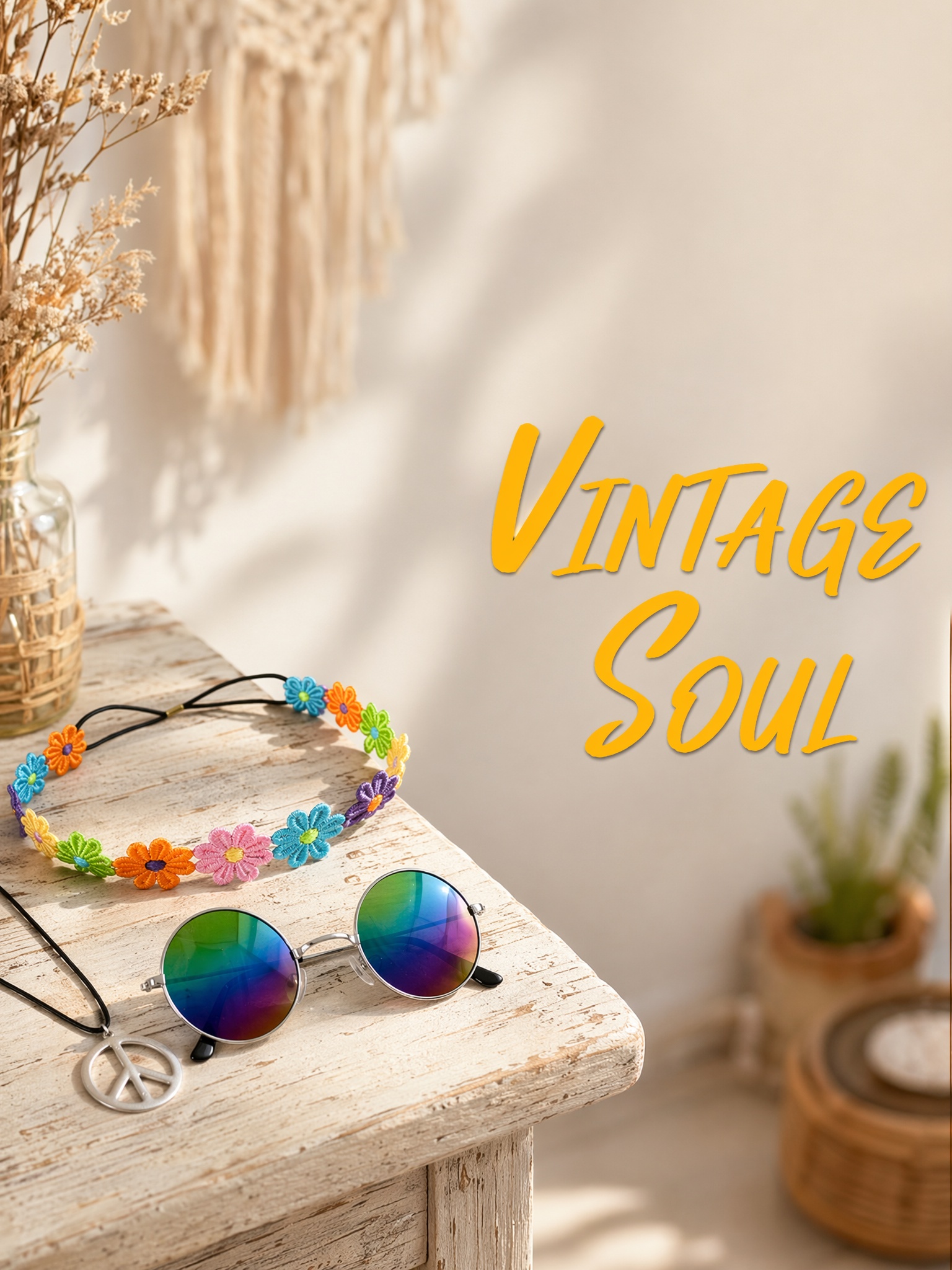 3-Piece Hippie Style Accessory - Women'S Accessories In The 60S review and price