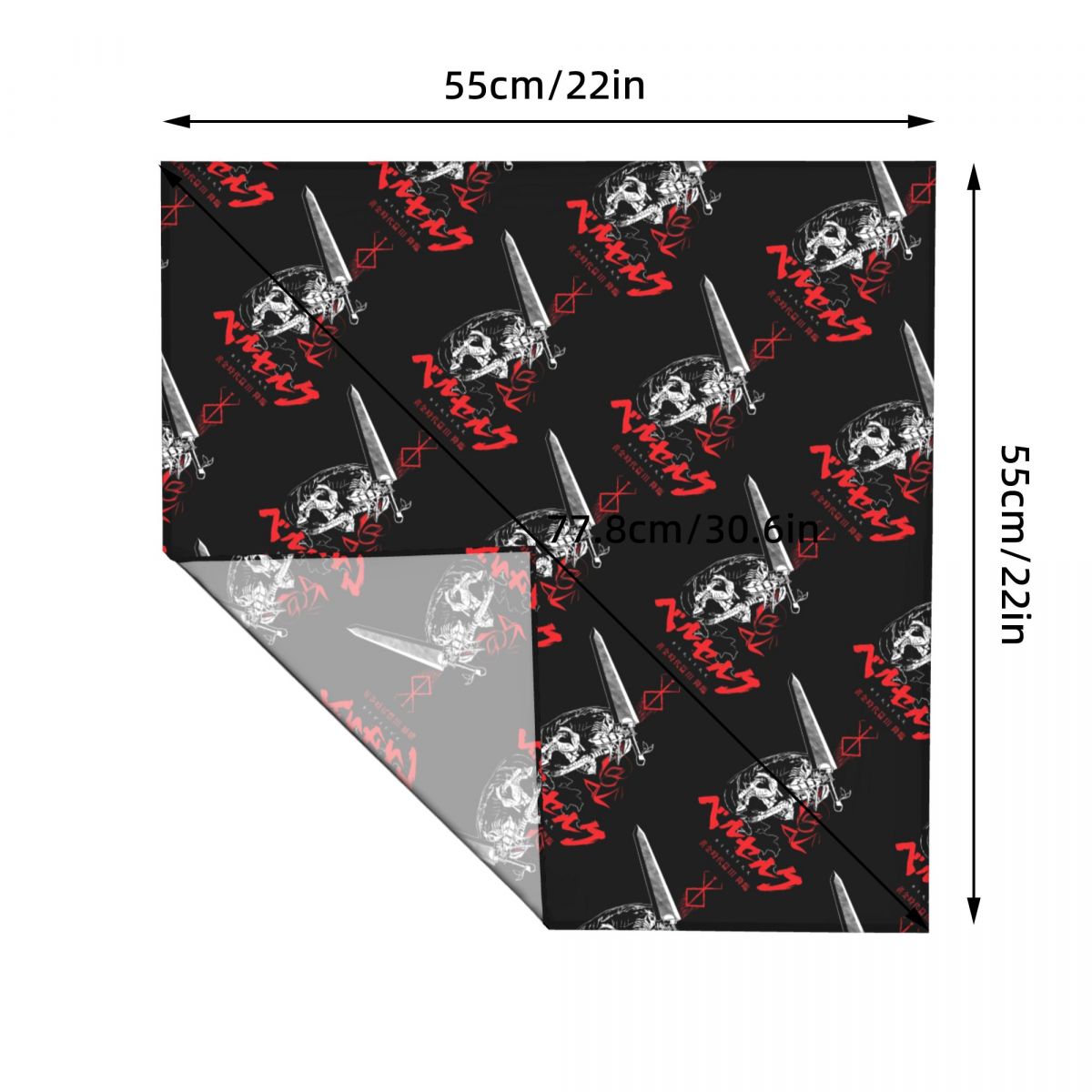 55CM B-Berserks Bandana Holida - Accessories Brand For Women review and price
