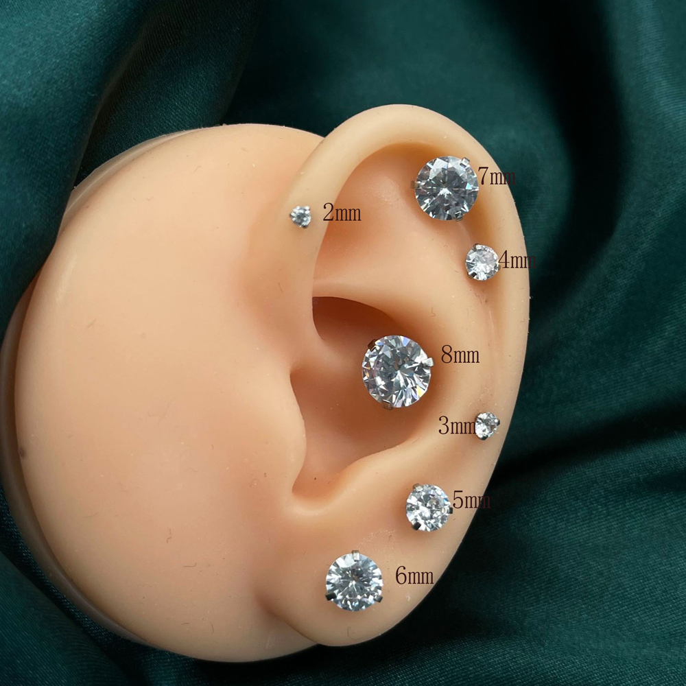 1 or 6pcs 18K Gold Plated Surg - Statement Earrings Oversized review and price