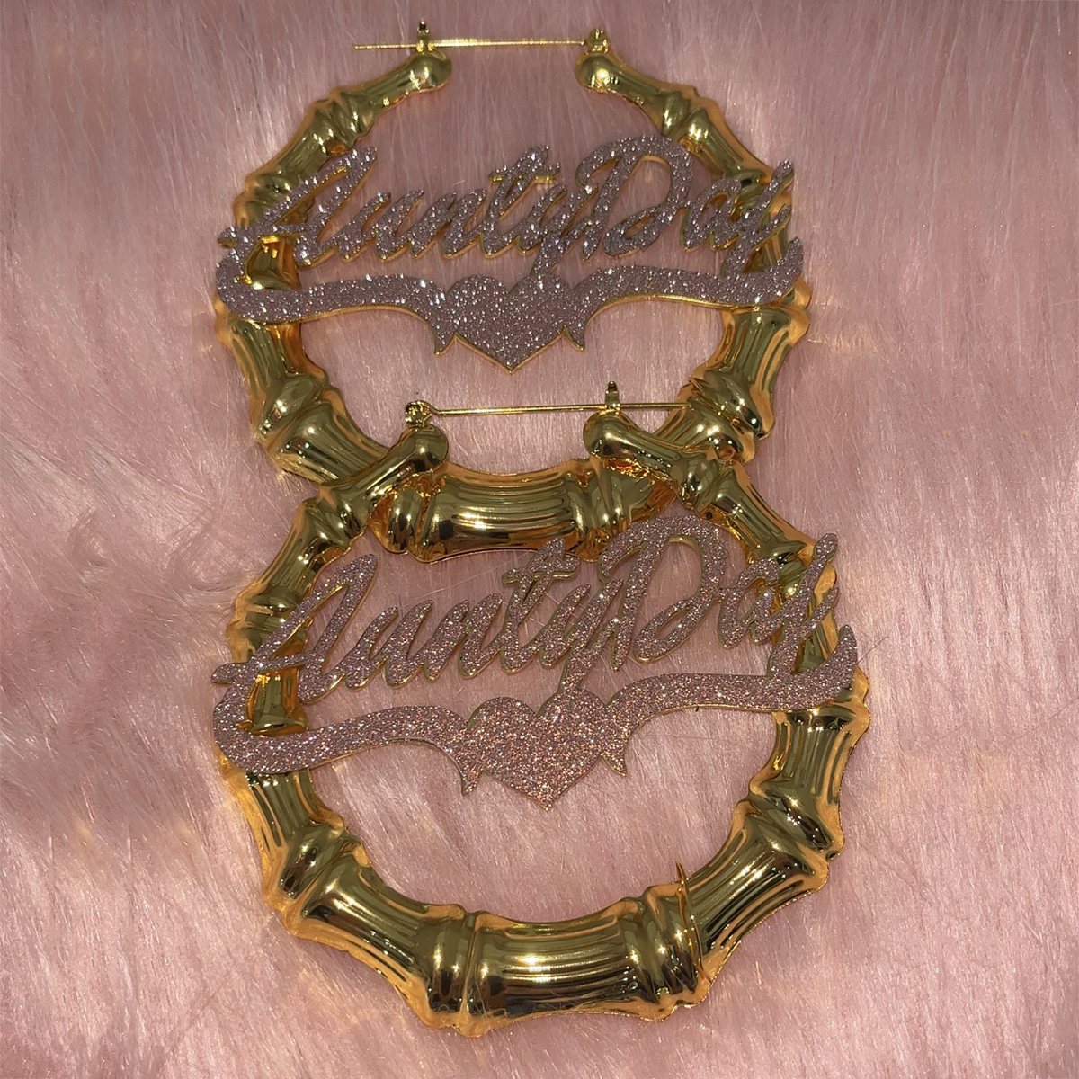 Custom Name Bamboo Earrings Pe - Statement Earrings Oversized review and price