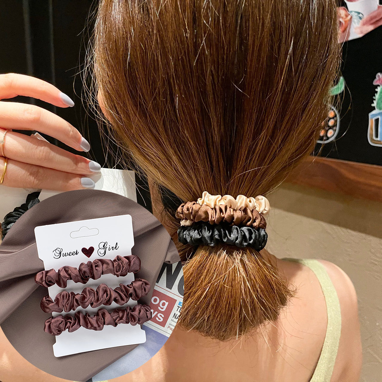 3PCS/Lot Luxury Brand Solid Co - Accessories Brand For Women review and price