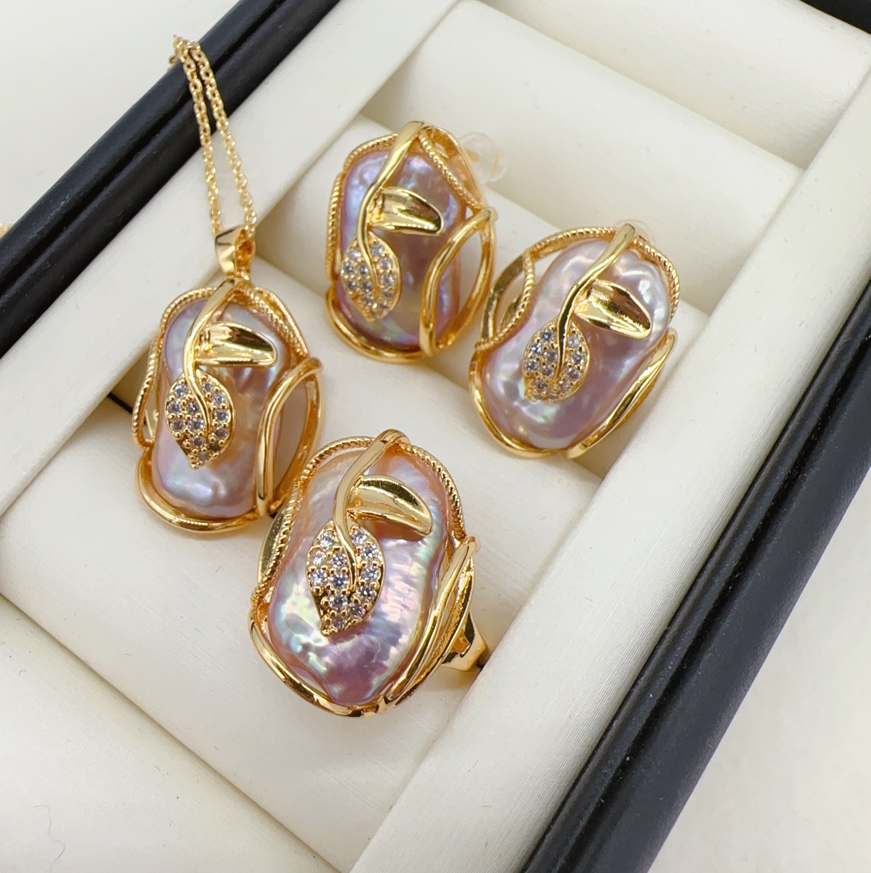 New Arrival Big Baroque Pearl  - Statement Earrings Oversized review and price
