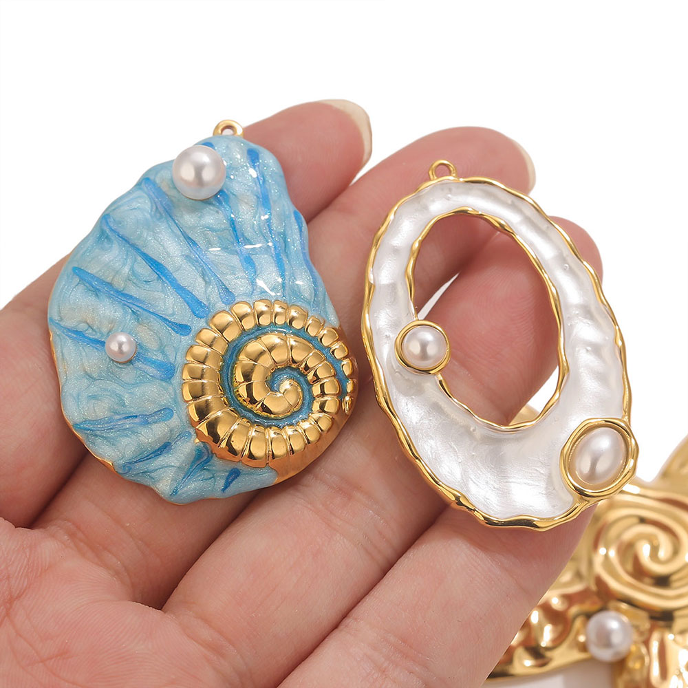 1pcs Large Conch Starfish Shel - Statement Earrings Oversized review and price