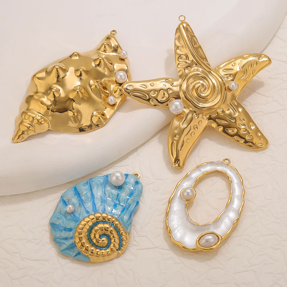 1pcs Large Conch Starfish Shel - Statement Earrings Oversized review and price