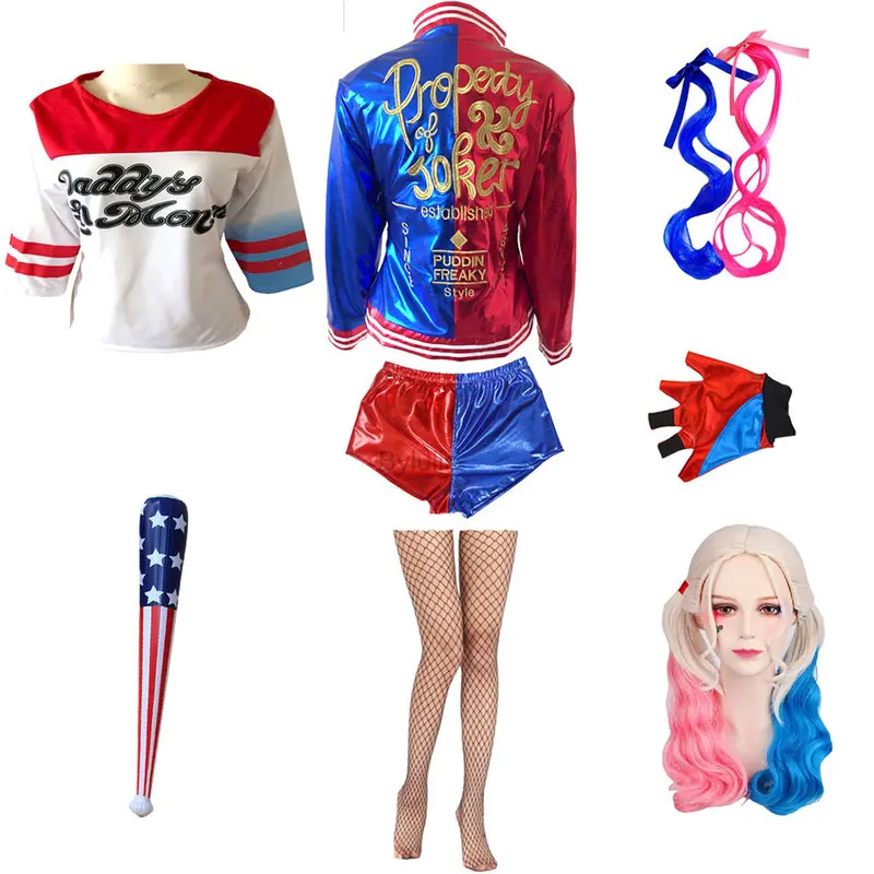 Anime Cosplay Girls Women Quin - Women'S Harley Quinn Accessories review and price