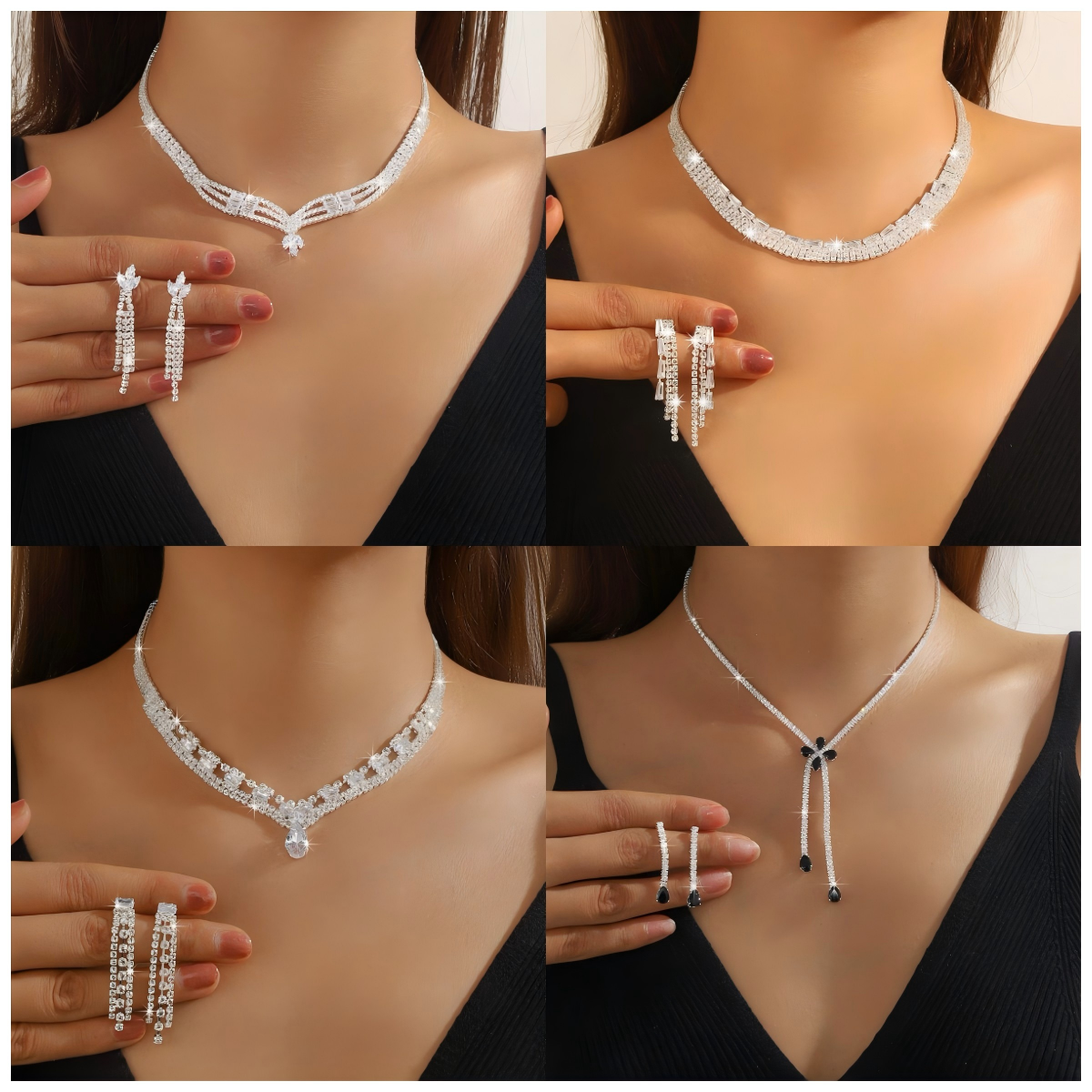 Ladies' Fashionable Silver-Pla - Women Accessories Gst review and price